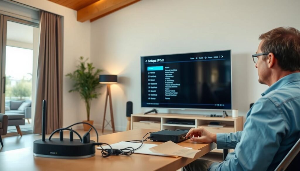 IPTV setup process IPTV setup process